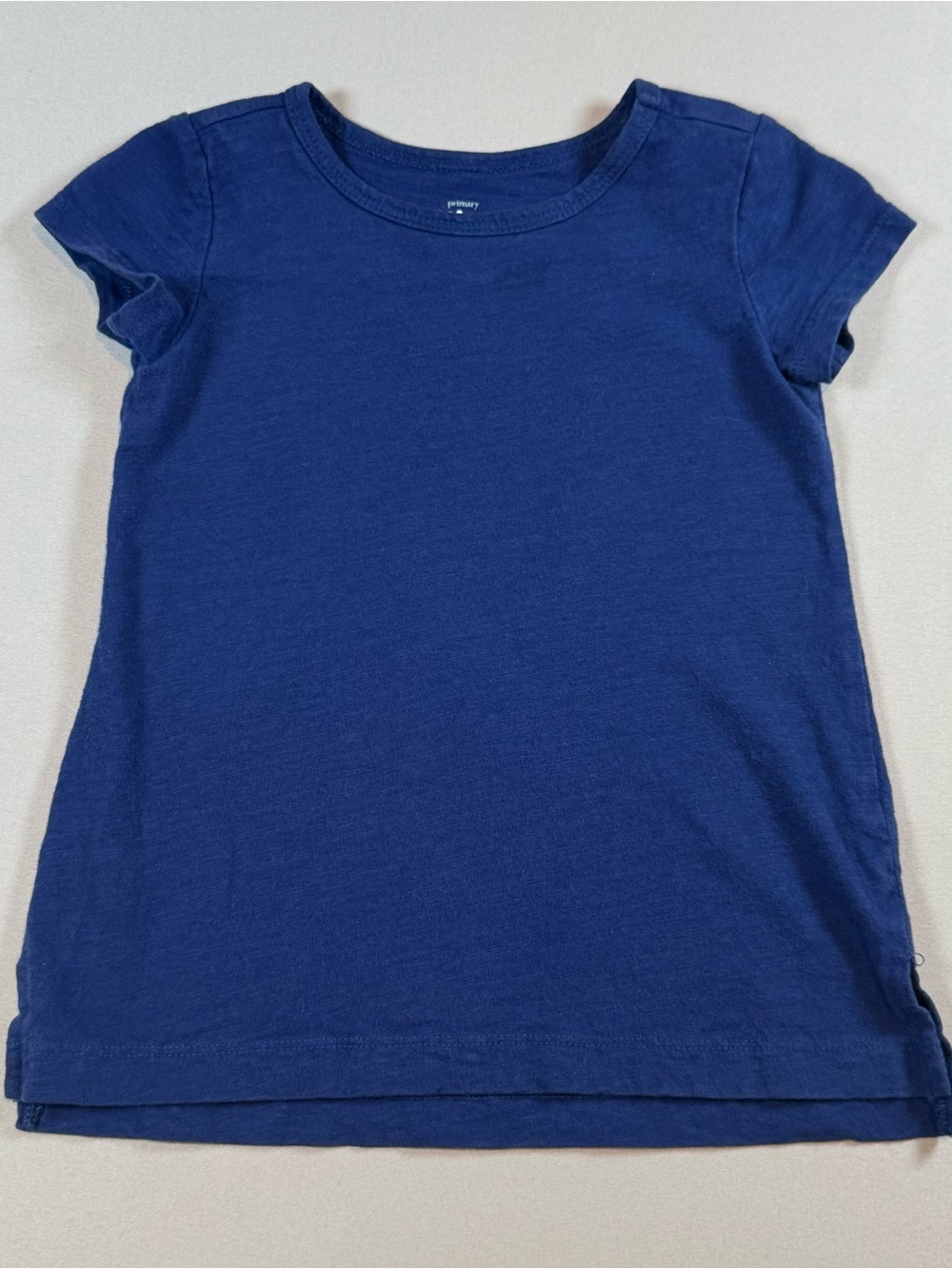 Primary Toddler Girl Navy Blue Short Sleeve Tee - Size 2